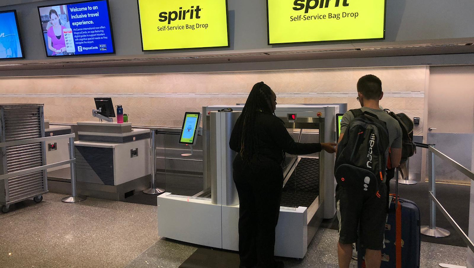 Spirit debuts Las Vegas airport's first automated bag drop